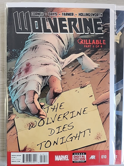 WOLVERINE #1-13 MARVEL NOW 2013 COMPLETE SERIES CORNELL Lot Of 13 NM