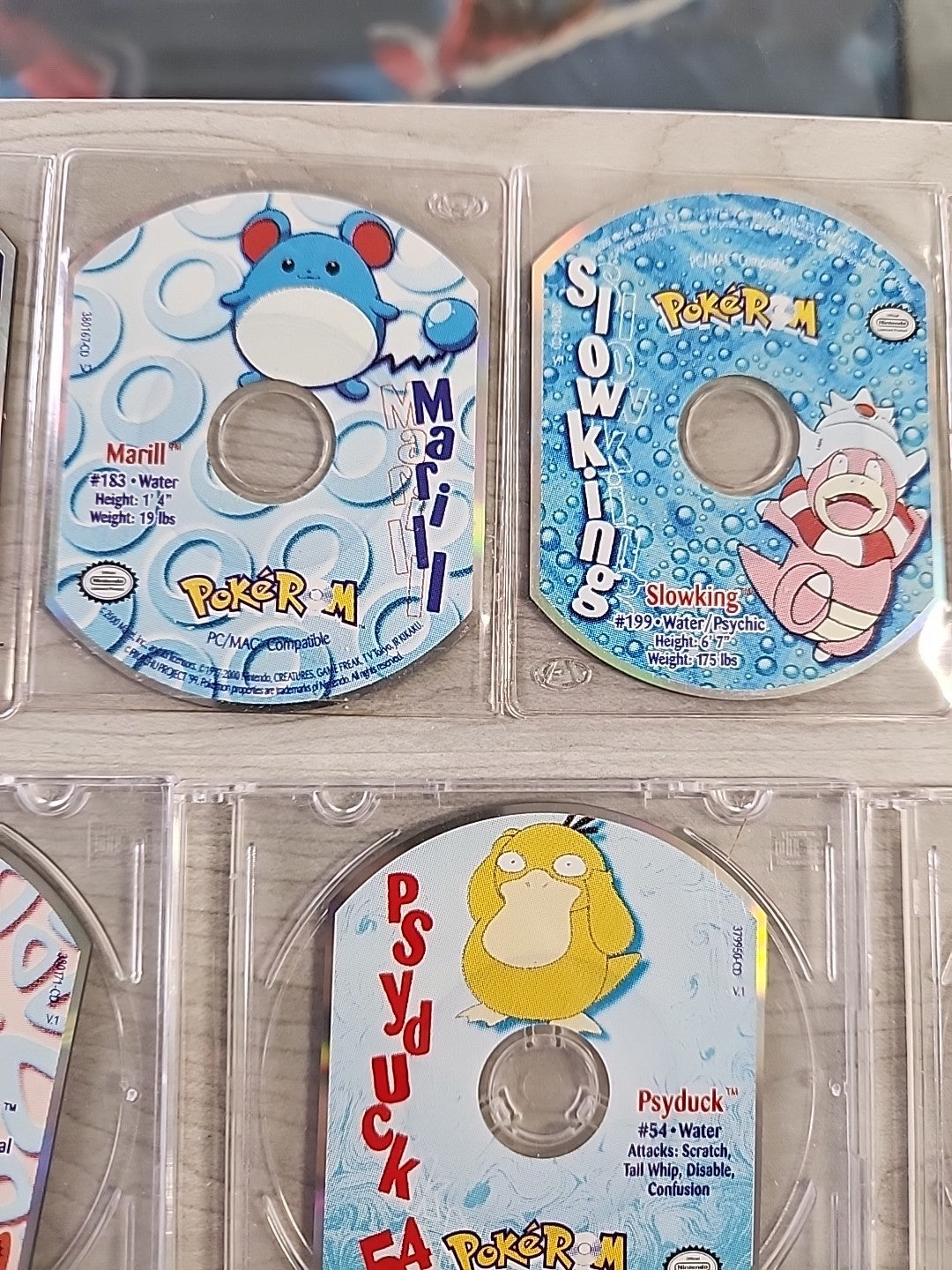 Pokemon PokeRom CD-ROM Lot Of 14 Bulbasaur Gengar Squirtle Lugia Hoothoot Ledyba