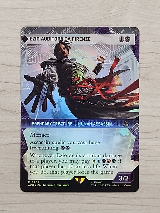 MTG Ezio Auditore da Firenze Showcase Textured Foil Assassin's Creed NM