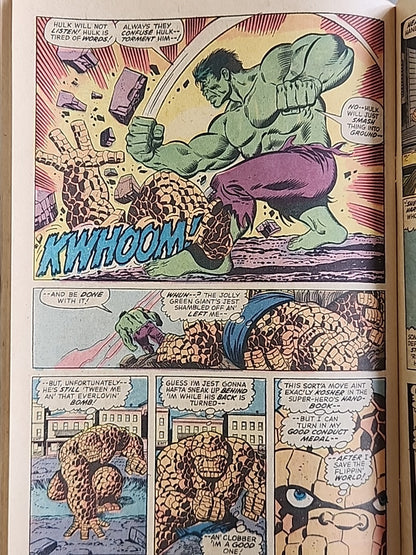 Marvel Feature 11  Thing vs. Hulk Marvel Comics 1973 Bronze Age Key 1st Solo App