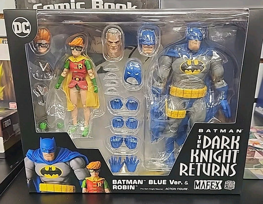 MAFEX No.139 Batman Blue Version & Robin The Dark Knight Returns Complete New