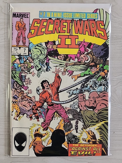 SECRET WARS II #1-9 (Marvel, 1985 Series) Complete Set of 9 Books Complete
