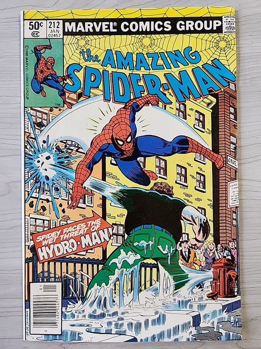 Amazing Spider-Man #212 VF- 7.5 1981 1st Hydro-Man