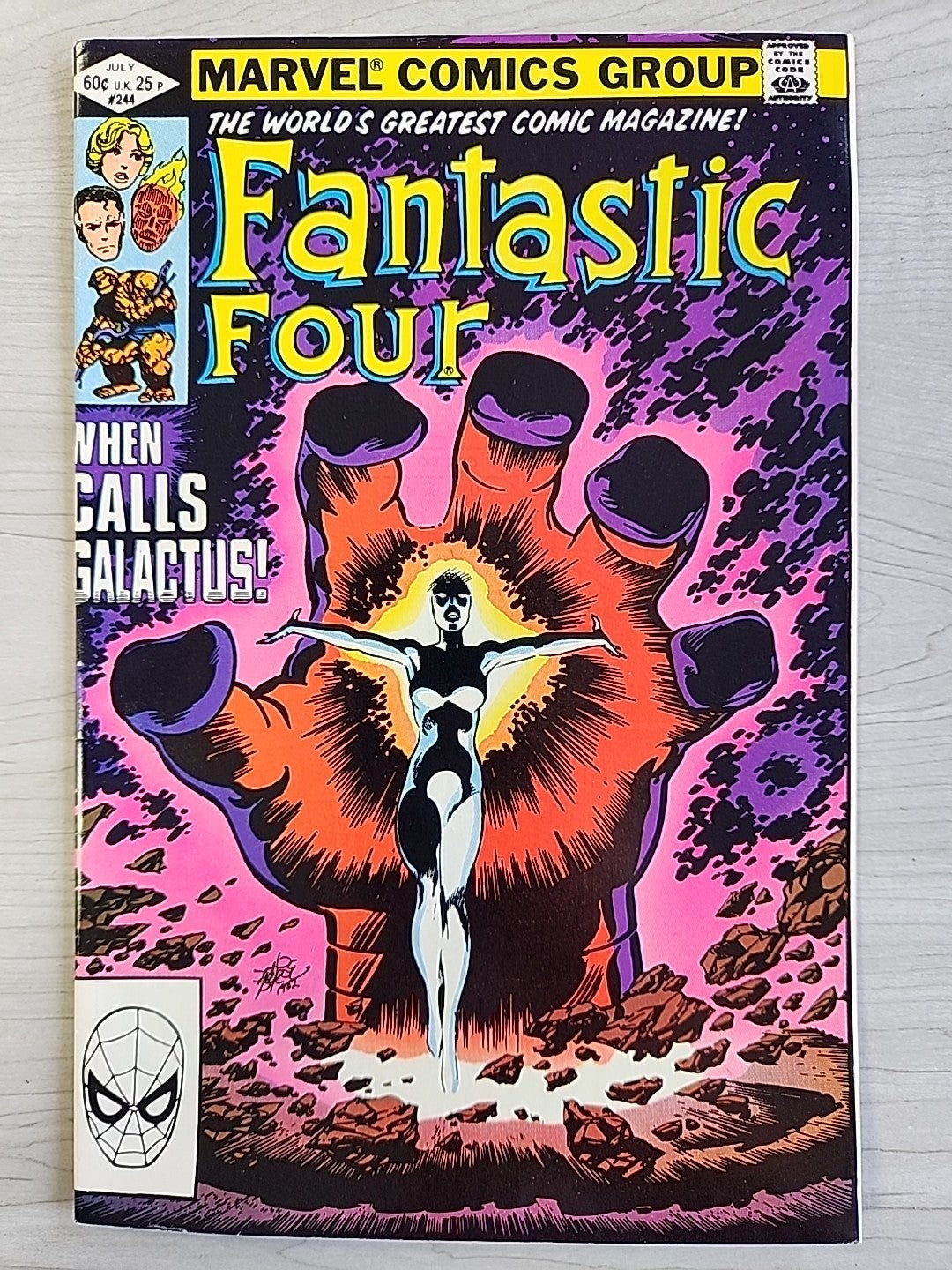 1982 Marvel Fantastic Four #244 1st Frankie Raye As Nova GALACTUS VF/NM 9.0