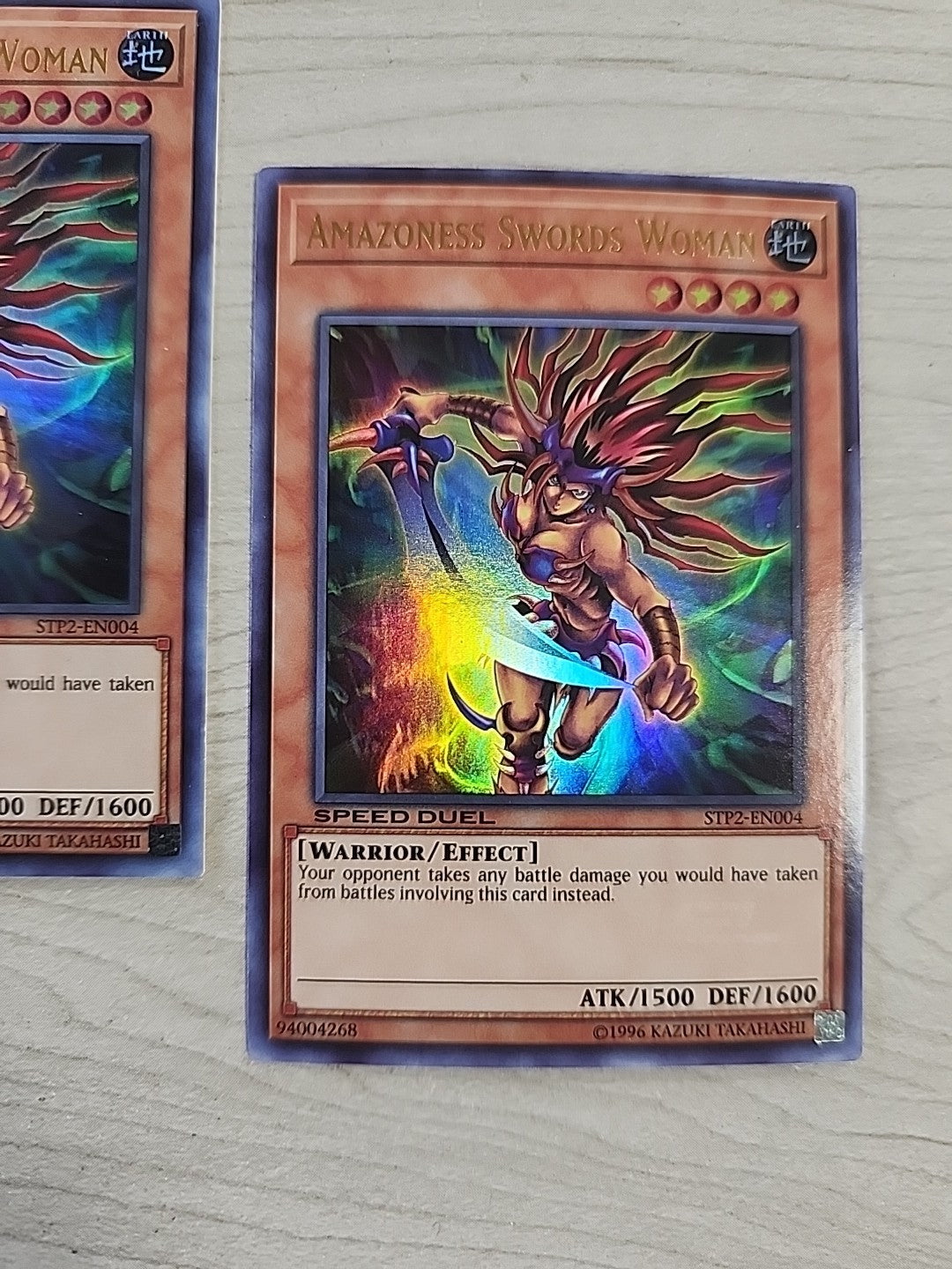Yugioh: Amazoness Swords Woman Speed Duel Tournament Pack 2 STP2-EN004 Playset 