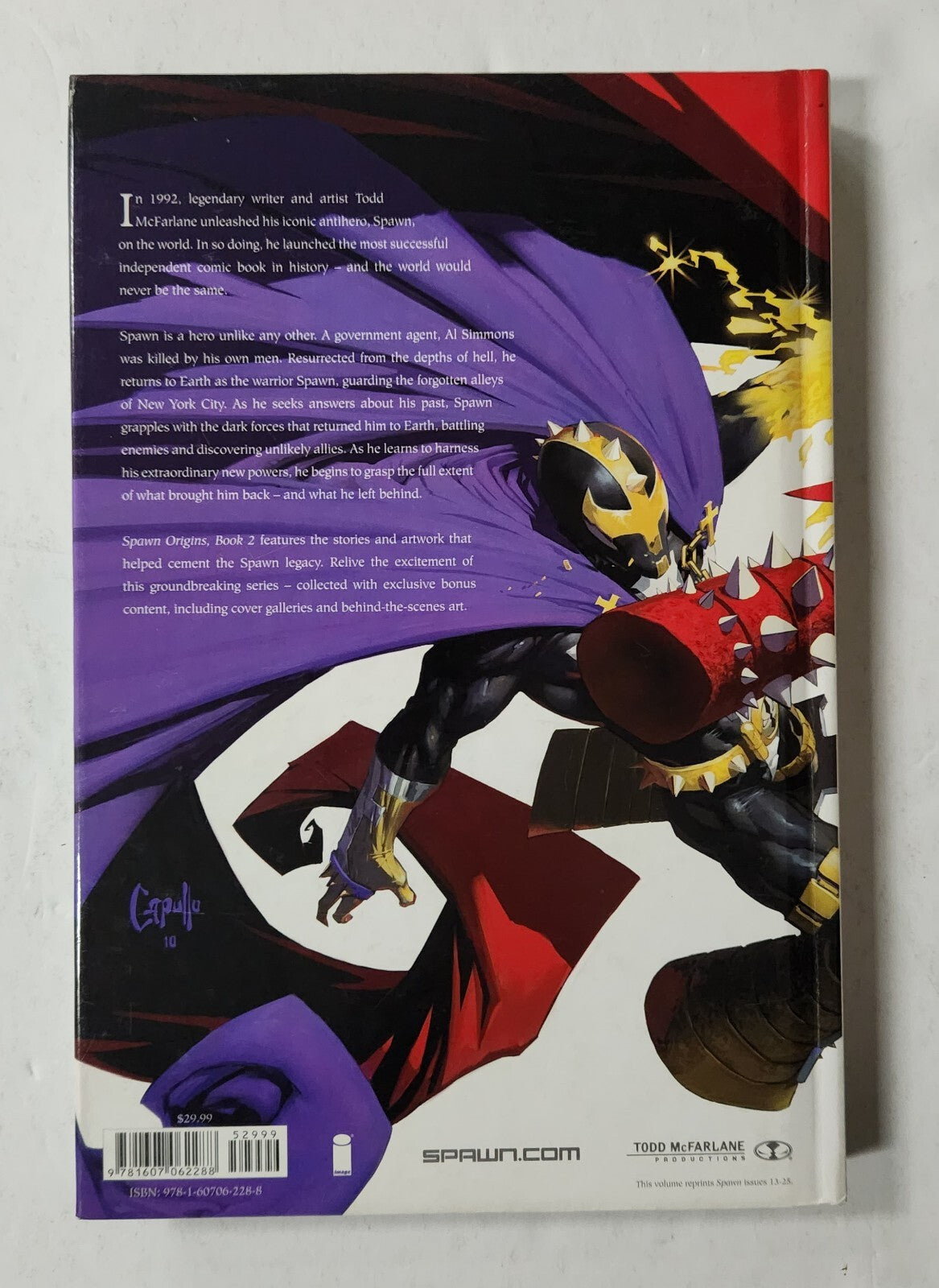 SPAWN ORIGINS COLLECTION BOOK 1 HC HARDCOVER IMAGE MCFARLANE WITH BOOK 2
