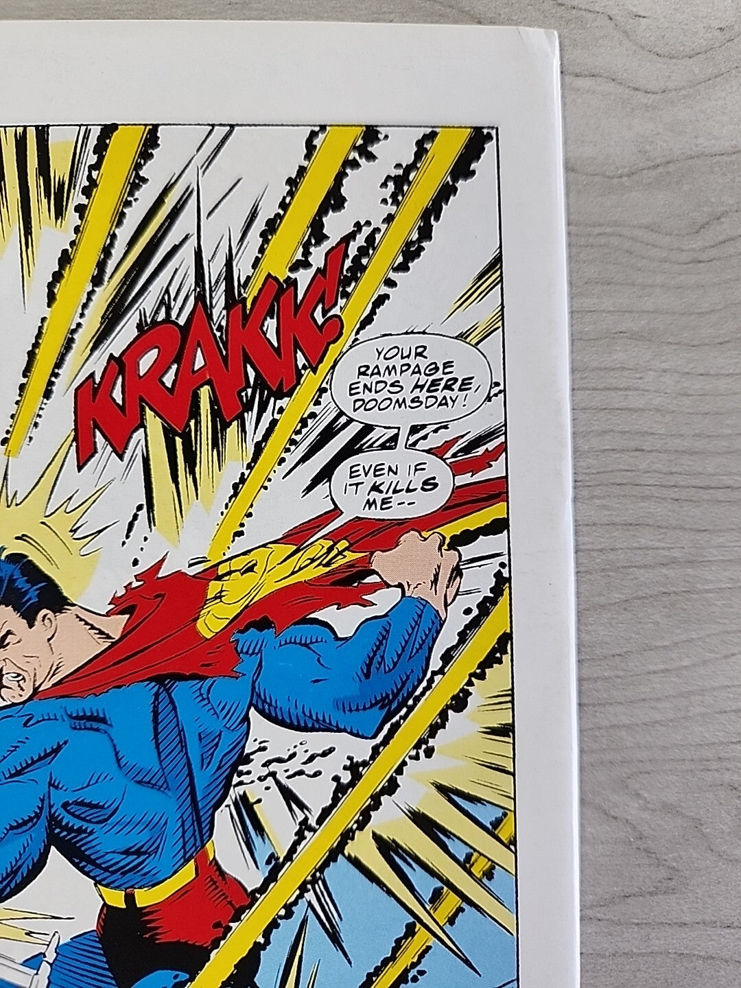 Superman The Man of Steel #19 Doomsday Mattel Reprint + 1995 Kenner #1 A & B Lot
