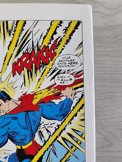 Superman The Man of Steel #19 Doomsday Mattel Reprint + 1995 Kenner #1 A & B Lot