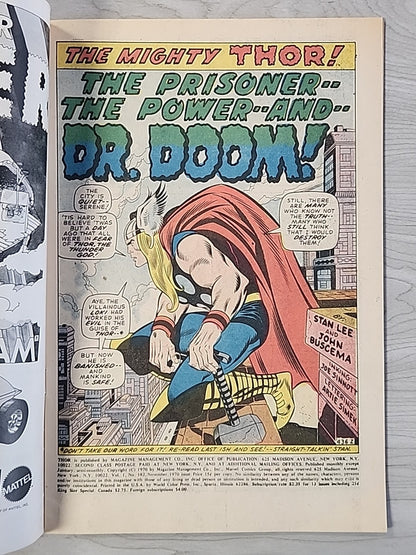 The Mighty Thor #182 (1970) Dr. Doom Cover Marvel Comics Buscema FN/VF