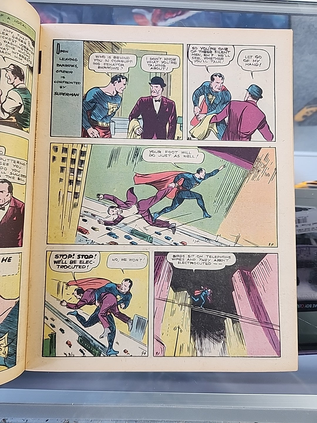 Superman Oversized Replica C-61 Signed Siegel & Shuster COA 1:250 Rare See Pics