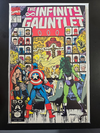 Infinity Gauntlet 1-6 Full Run , Newsstand Copies Of 1,3,4 & 5