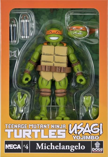 NECA TMNT USAGI YOJIMBO MICHELANGELO ACTION FIGURE