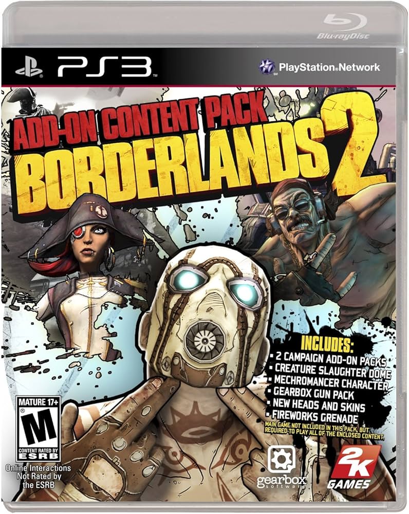 PS3 BORDERLANDS 2: ADD ON CONTENT PACK