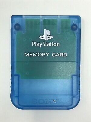PS1 MEMORY CARD CLEAR BLUE