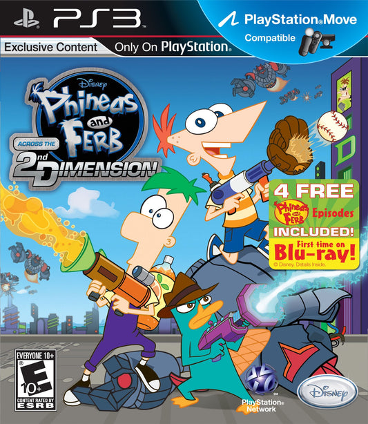 PS3 PHINEAS AND FERB ACROSS THE 2ND DIMENSION