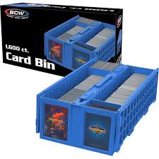 BCW PLASTIC 1600CT CARD BIN BLUE