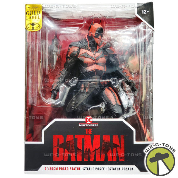 THE BATMAN POSED STATUE GOLD LABEL