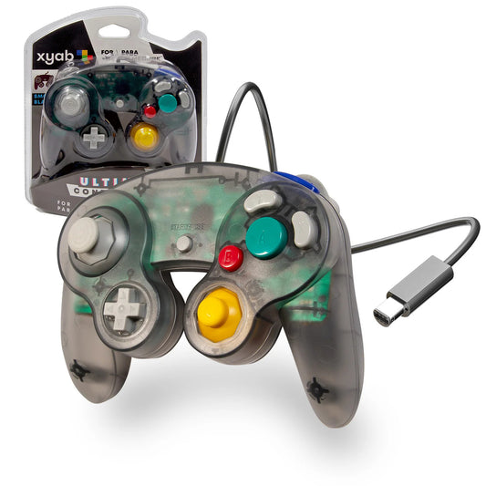 GC GAMECUBE/WII SMOKE BLACK CONTROLLER