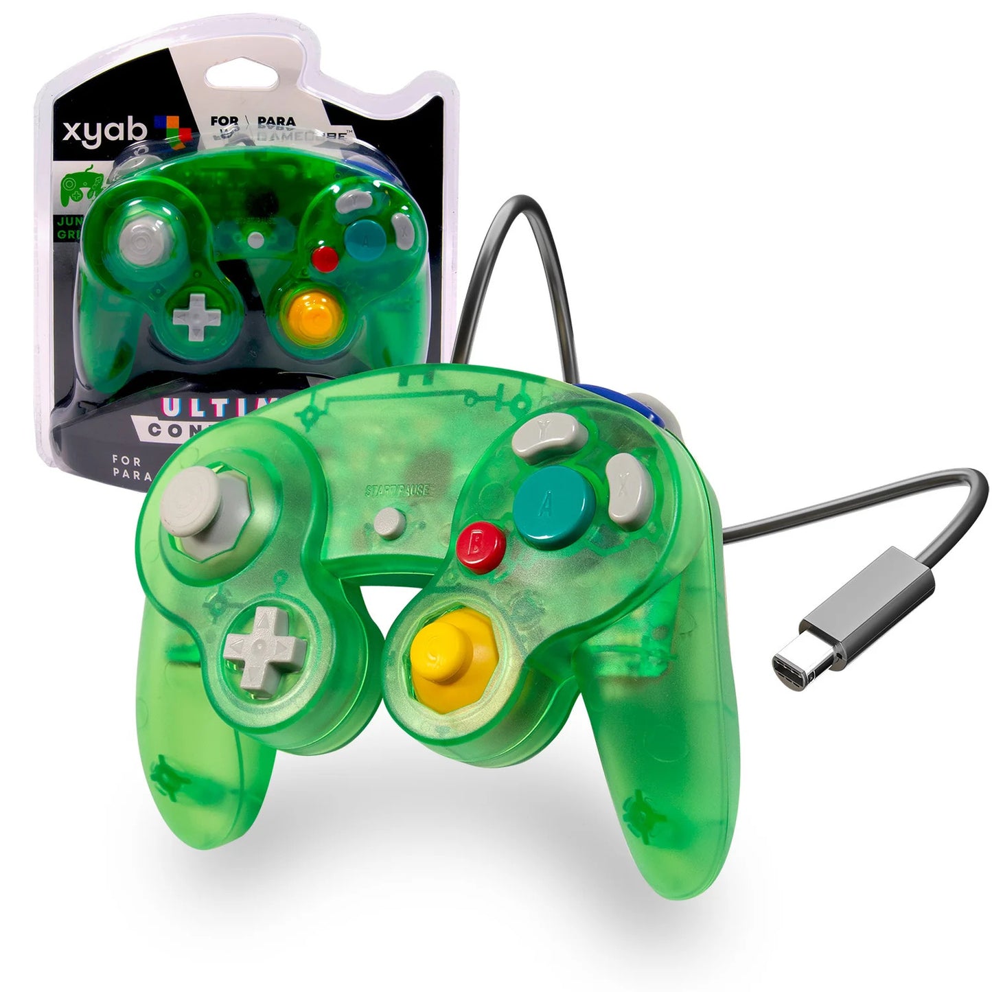 GC GAMECUBE/WII JUNGLE GREEN CONTROLLER