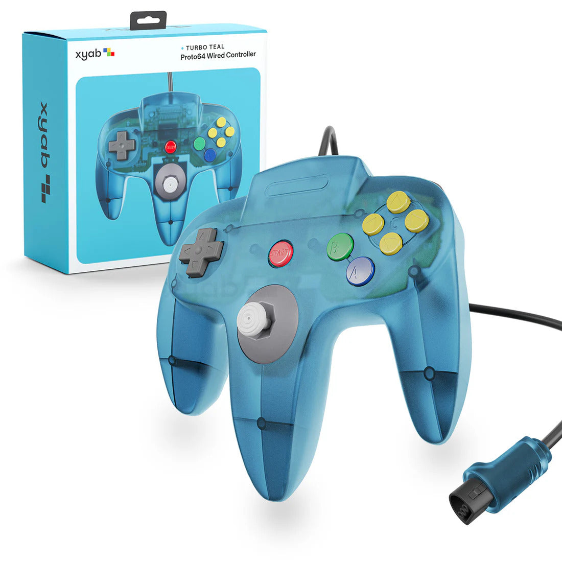 N64 TURBO TEAL PROTO64 CONTROLLER