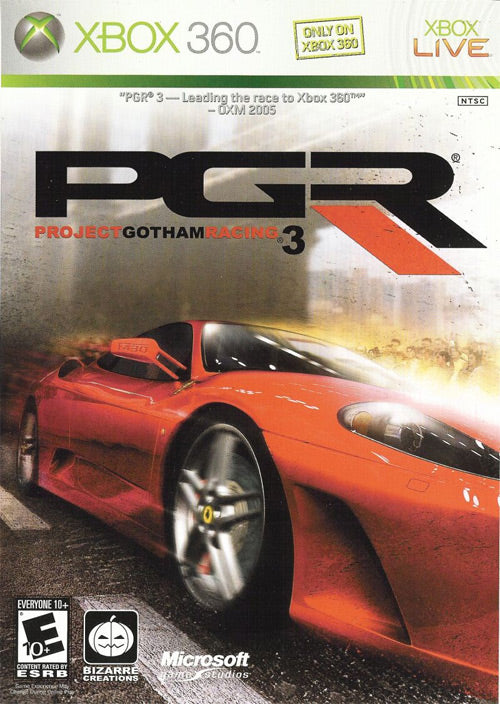 X360 PROJECT GOTHAM RACING 3