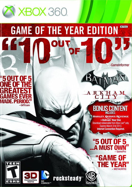 X360 BATMAN ARKHAM CITY GOTY