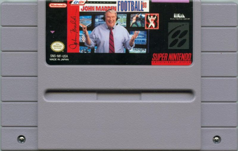 SNES JOHN MADDEN FOOTBALL 93