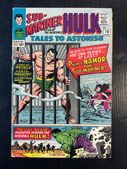 TALES TO ASTONISH #70 (1965) VG/FN