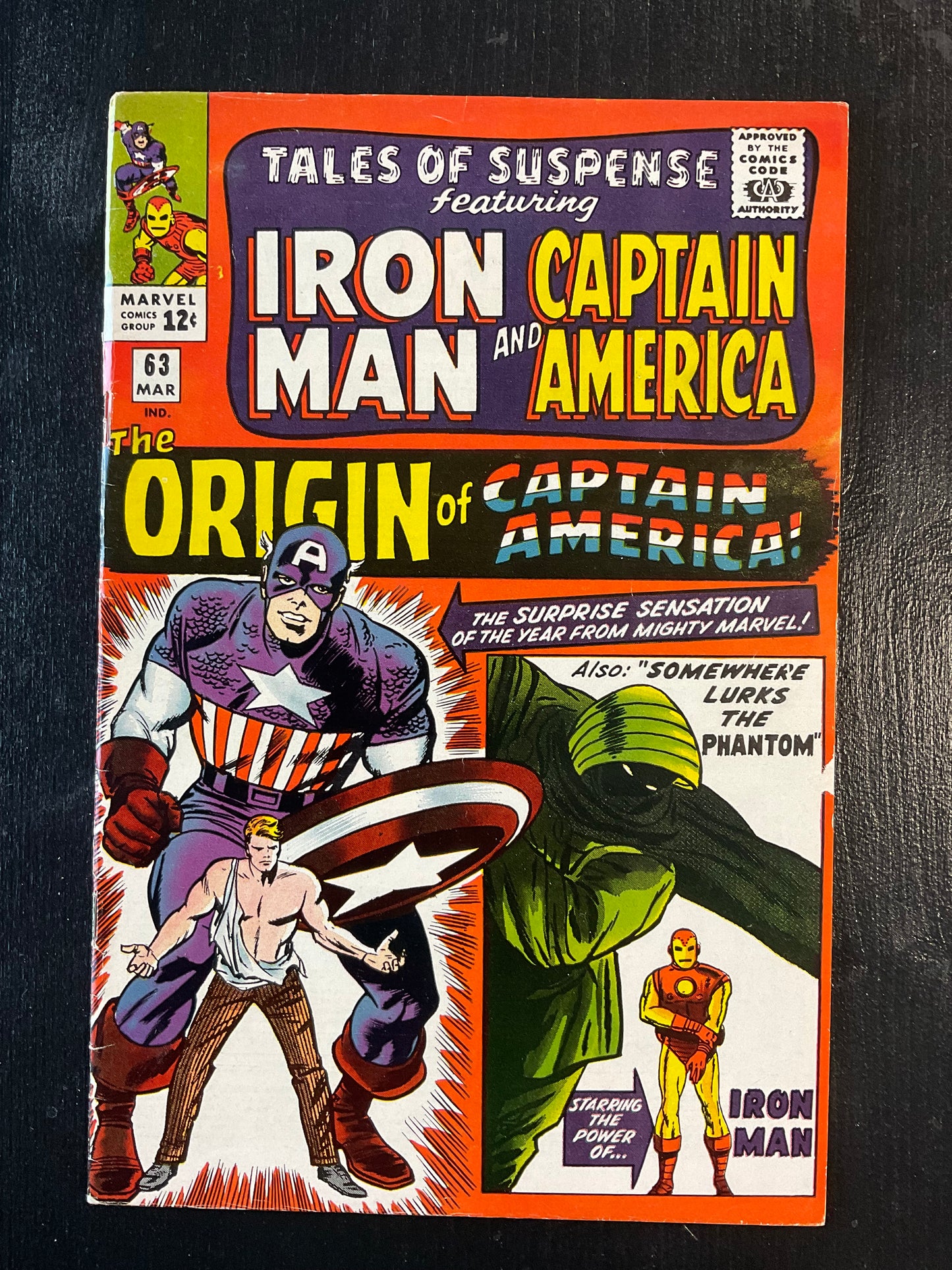 TALES OF SUSPENSE #63 (1965) VG/FN 5.0 ORIGIN OF CAP