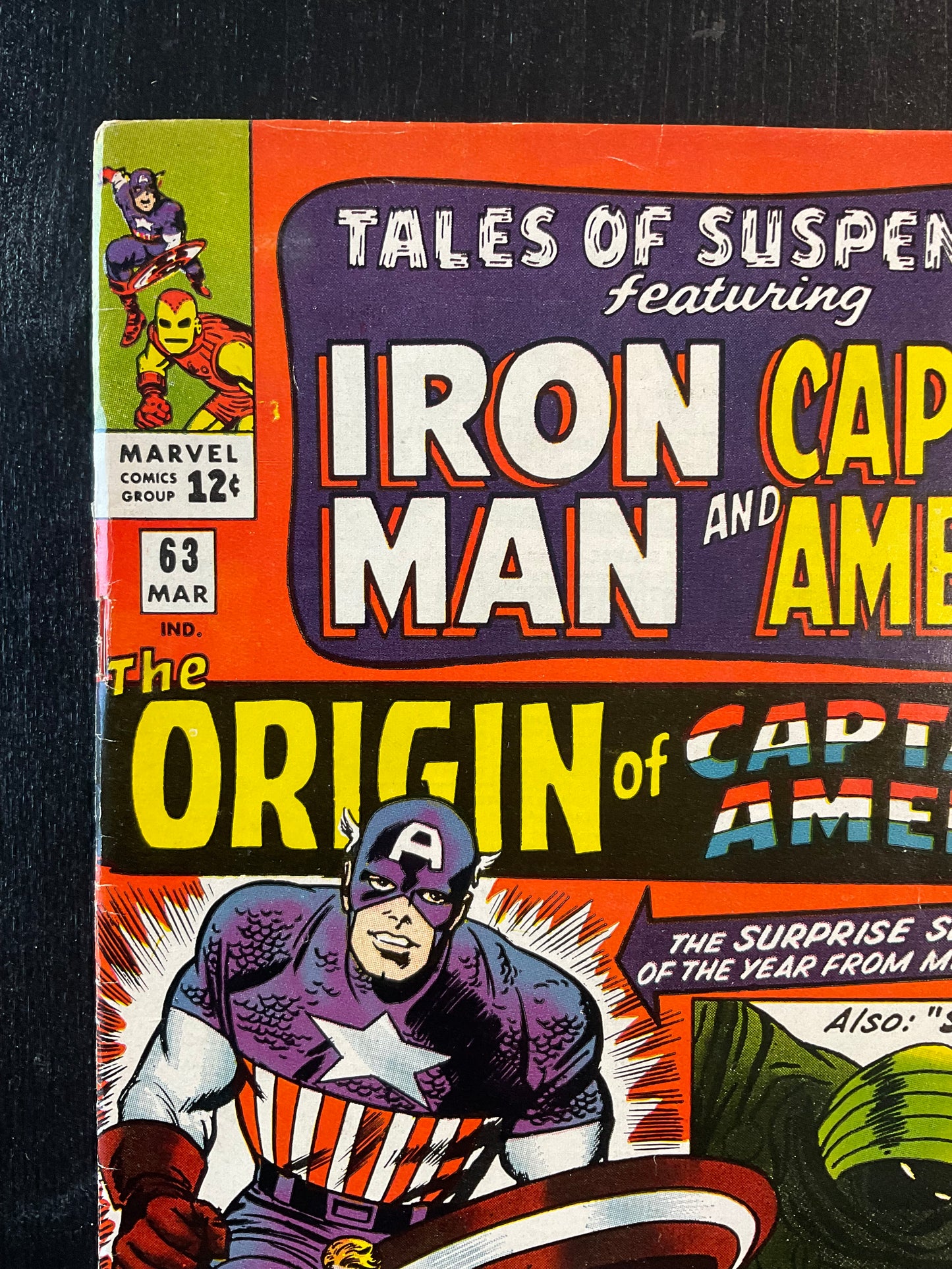 TALES OF SUSPENSE #63 (1965) VG/FN 5.0 ORIGIN OF CAP
