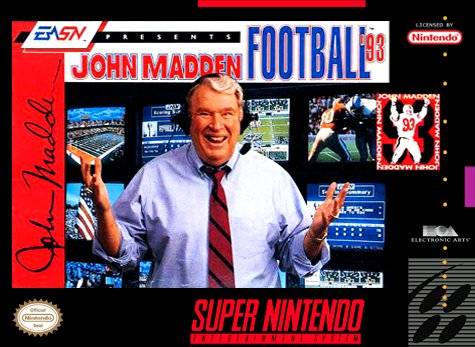 SNES JOHN MADDEN FOOTBALL 93