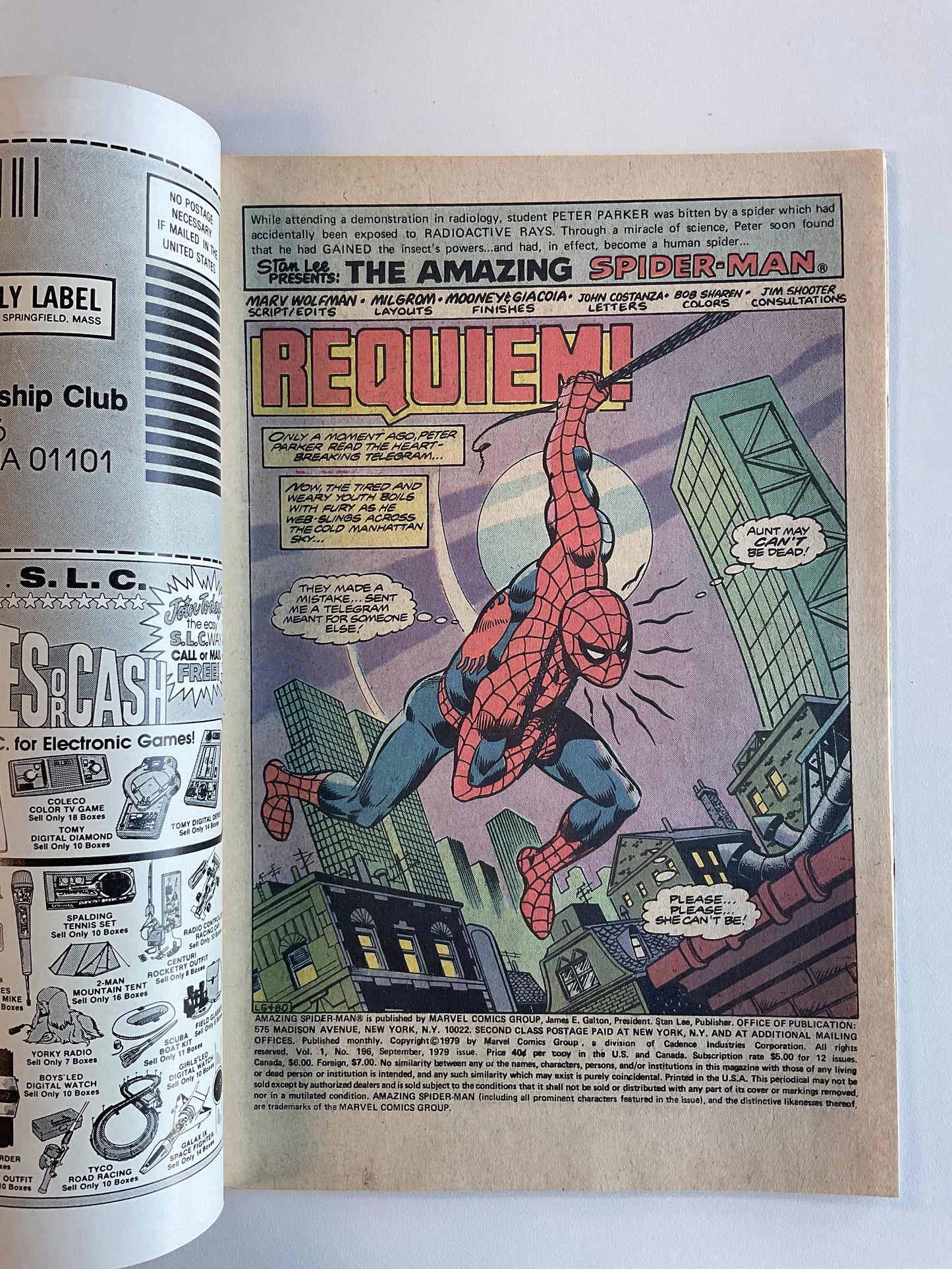 AMAZING SPIDER-MAN (1963) #196 VF- 7.5