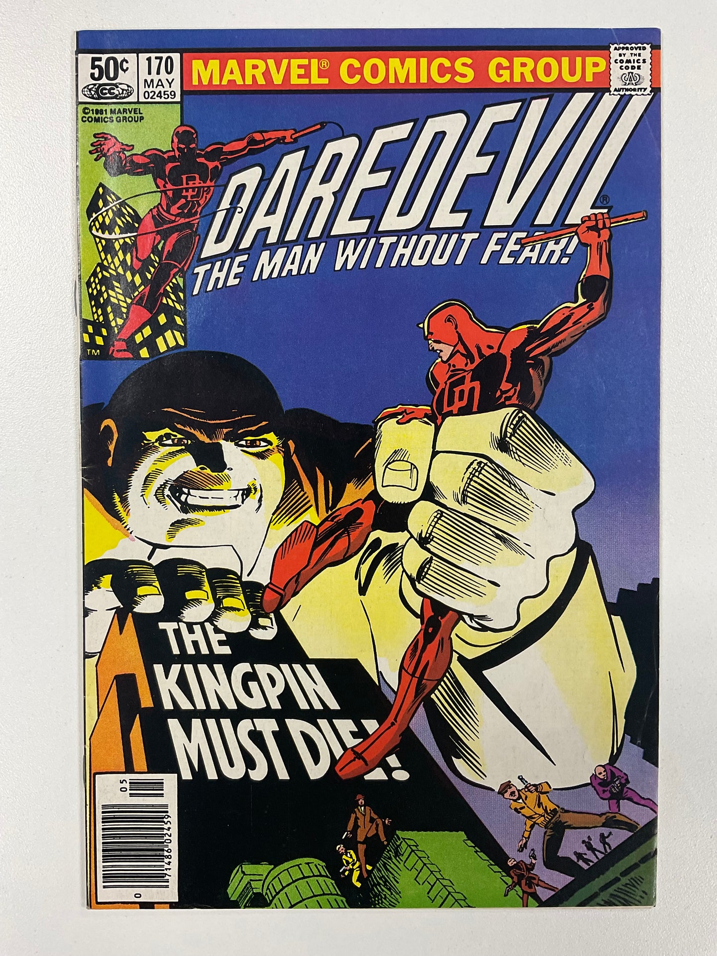 DAREDEVIL (1964) #170 VF- KEY 1ST KINGPIN IN DAREDEVIL