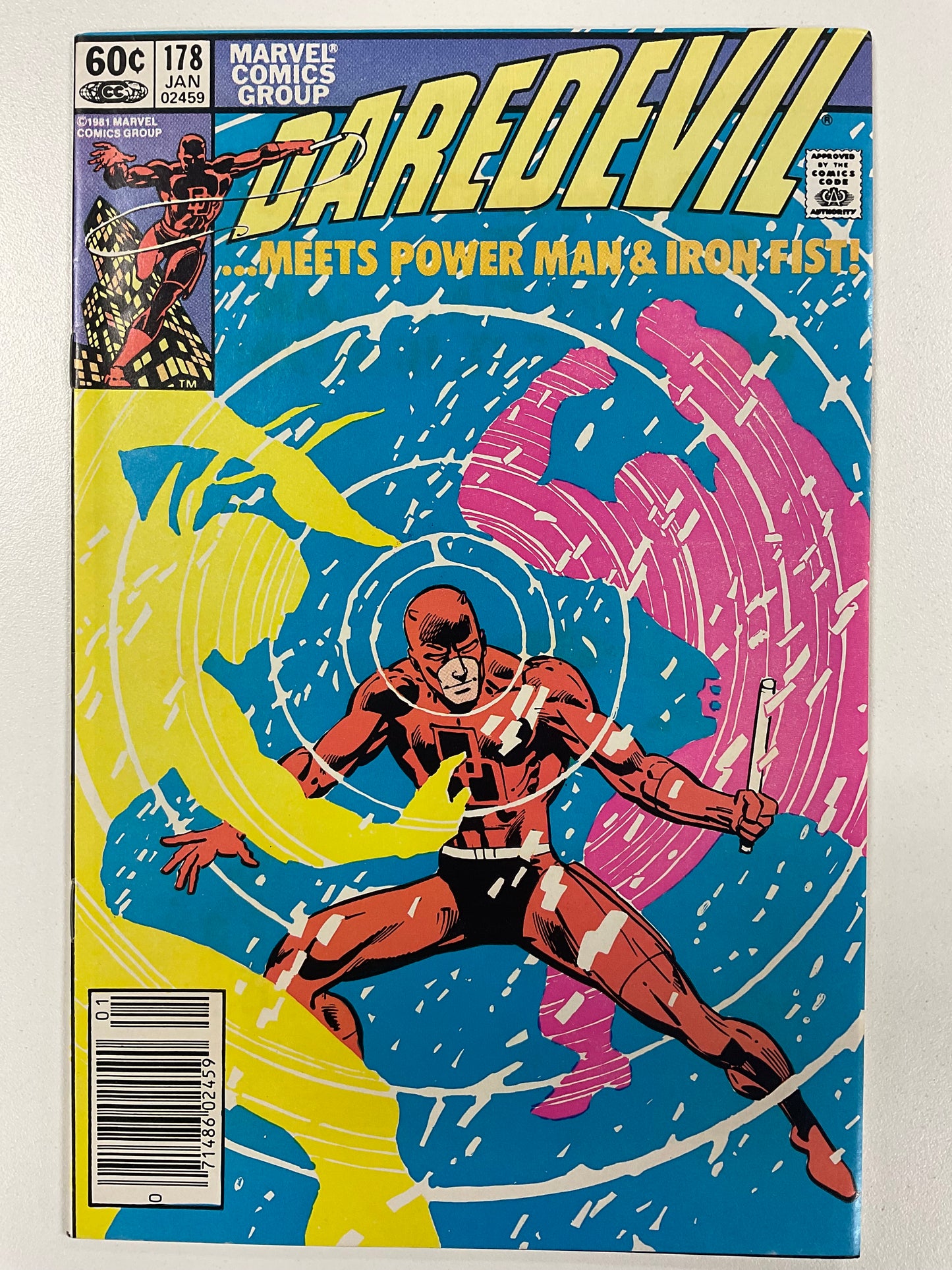 DAREDEVIL (1964) #178 VF KEY 1ST MEETING DD AND HEROES FOR HIRE