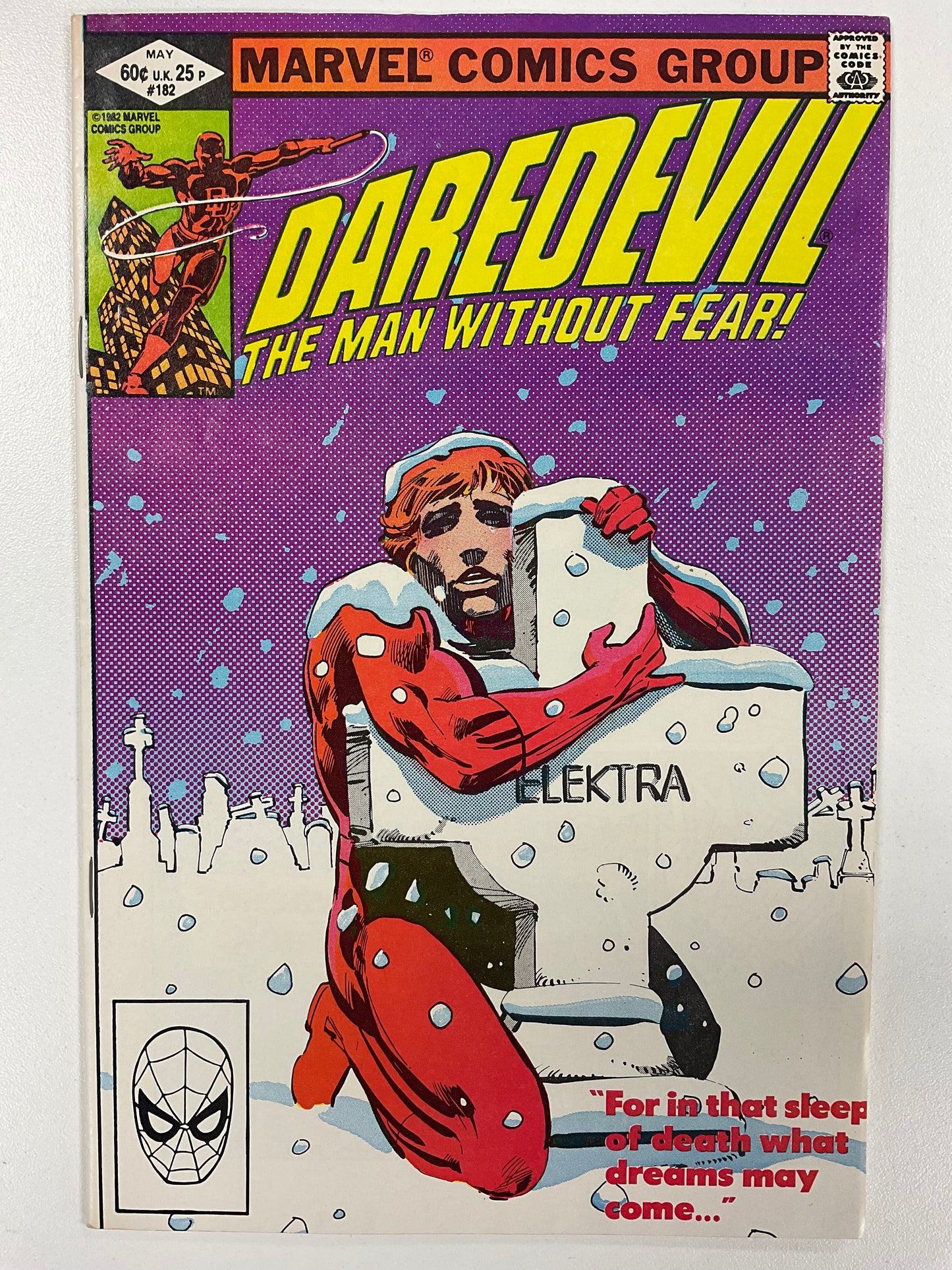 DAREDEVIL (1964) #182 VF- ICONIC COVER