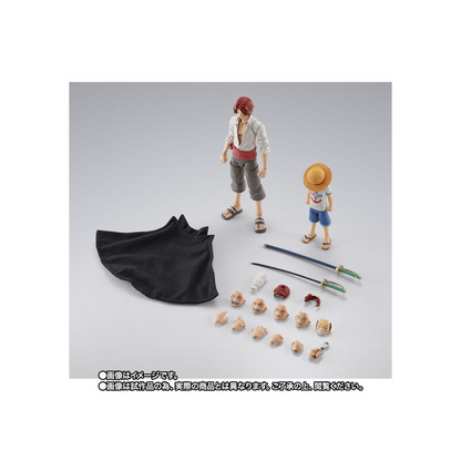 S.H.FIGUARTS SHANKS & MONKEY D LUFFY (CHILDHOOD) ONE PIECE FIGURE
