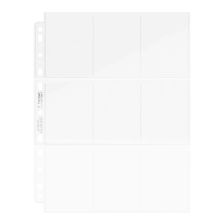 ULTIMATE GUARD 100 9 POCKET TRANSPARENT TOP-LOADING PAGES