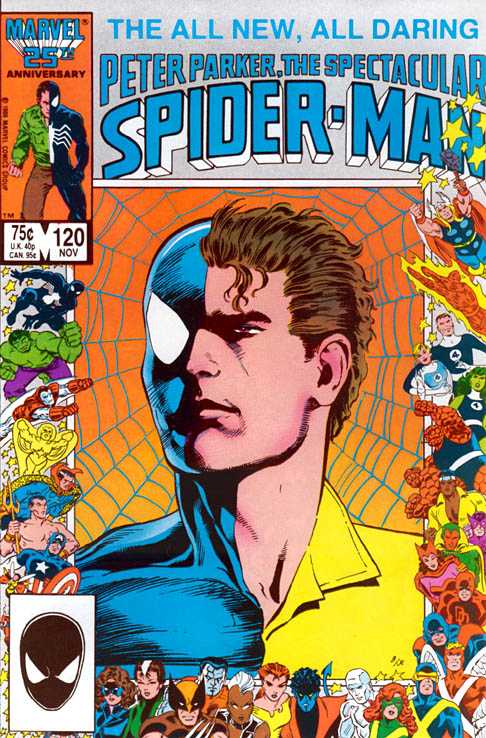 Peter Parker, the Spectacular Spider-Man (1976) #120 25th Anniversary Cover NM-