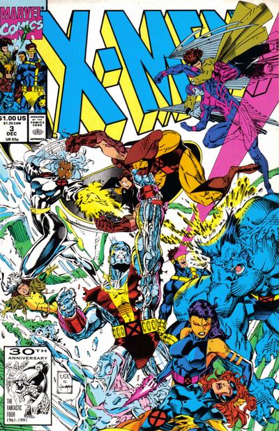 X-Men (1991) #03 VF JIM LEE COVER