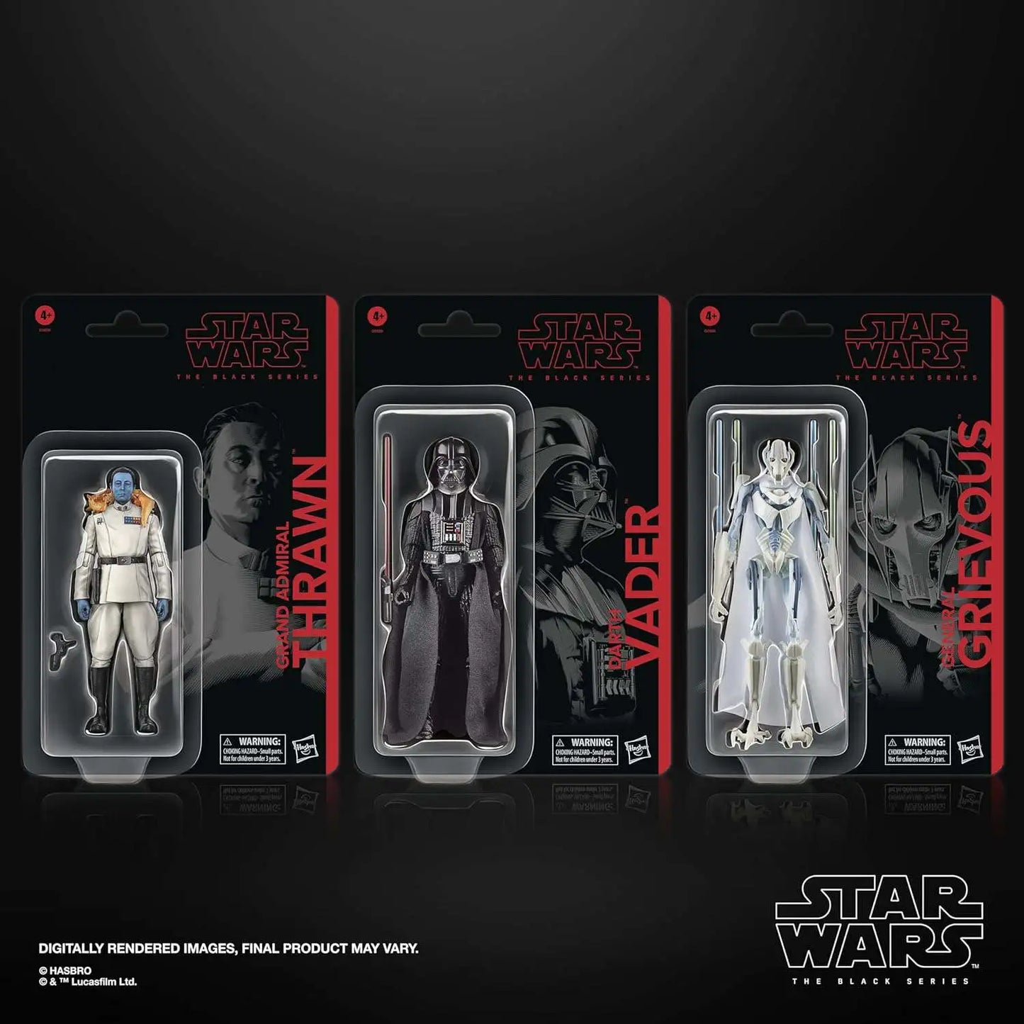 STAR WARS BLACK LABEL MASTERS OF EVIL 3 PACK