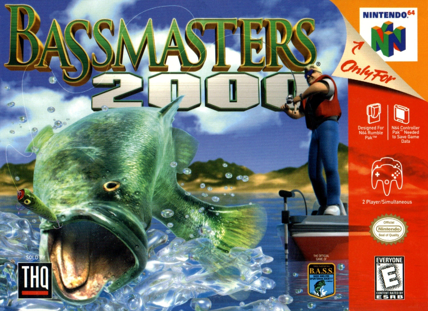 N64 BASSMASTERS 2000 - BLUE CARTRIDGE