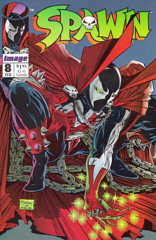 Spawn (1992) #08 VF/NM Spider-Man Homage Cover