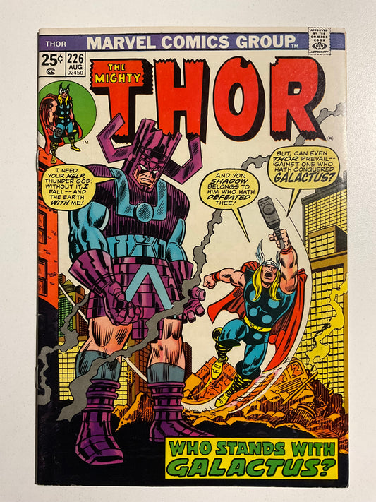 Thor (1966) #226 VF- 2nd Firelord, Galactus Cover by Romita, SR MVS Intact #58 Mandarin