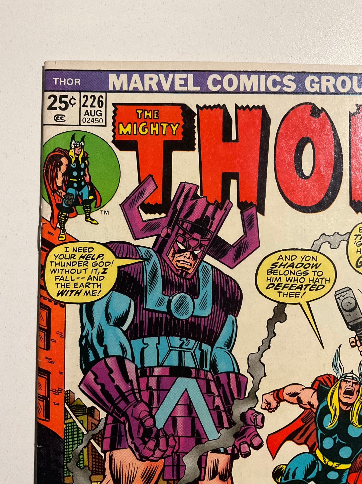 Thor (1966) #226 VF- 2nd Firelord, Galactus Cover by Romita, SR MVS Intact #58 Mandarin