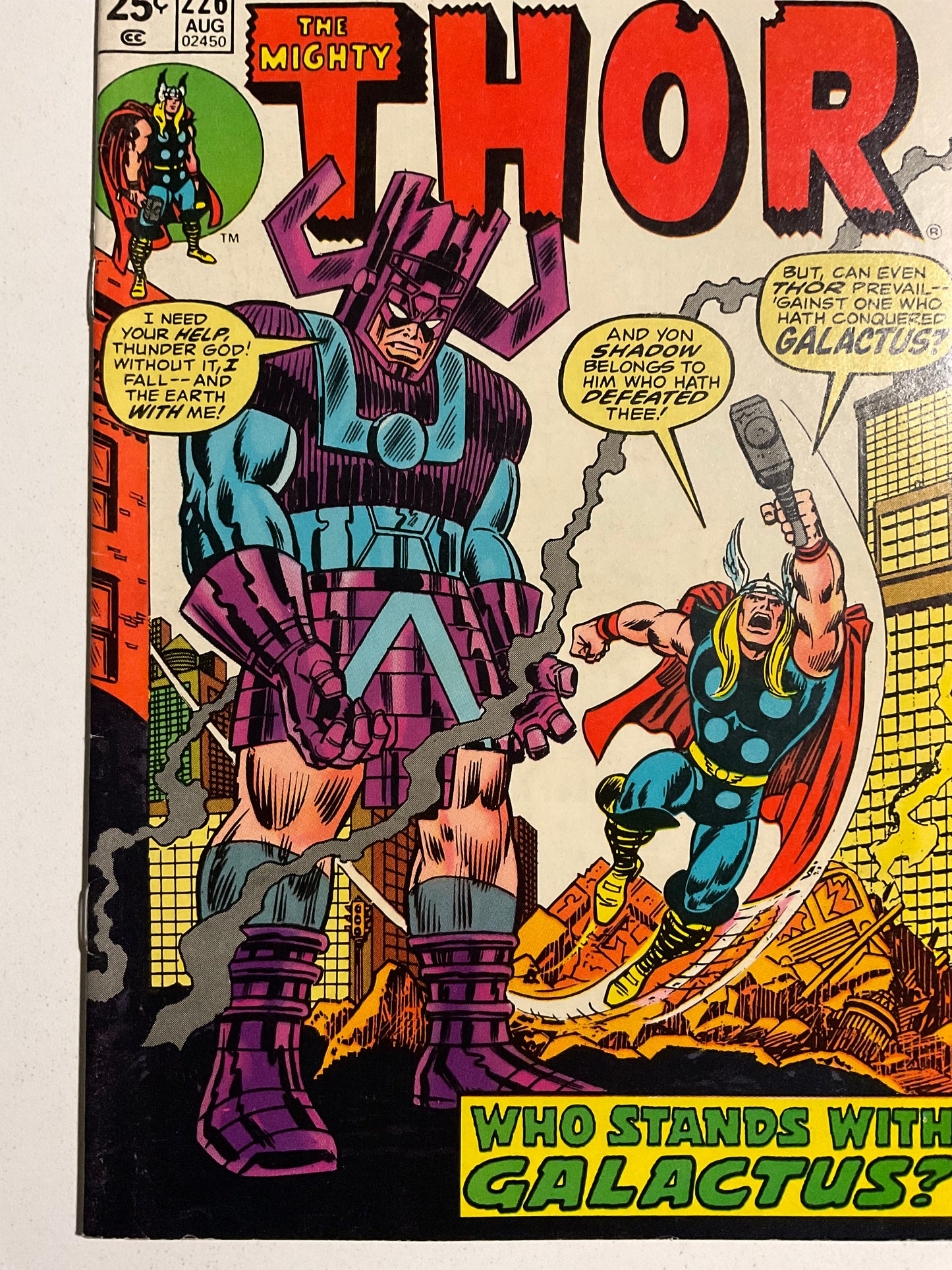 Thor (1966) #226 VF- 2nd Firelord, Galactus Cover by Romita, SR MVS Intact #58 Mandarin