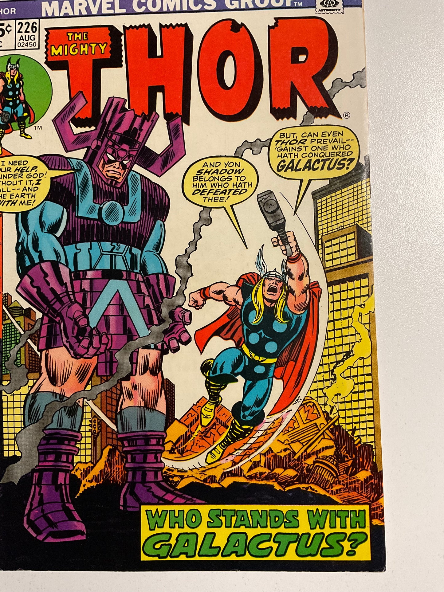 Thor (1966) #226 VF- 2nd Firelord, Galactus Cover by Romita, SR MVS Intact #58 Mandarin