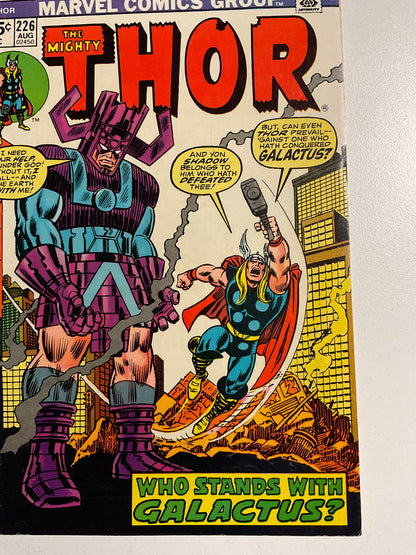 Thor (1966) #226 VF- 2nd Firelord, Galactus Cover by Romita, SR MVS Intact #58 Mandarin
