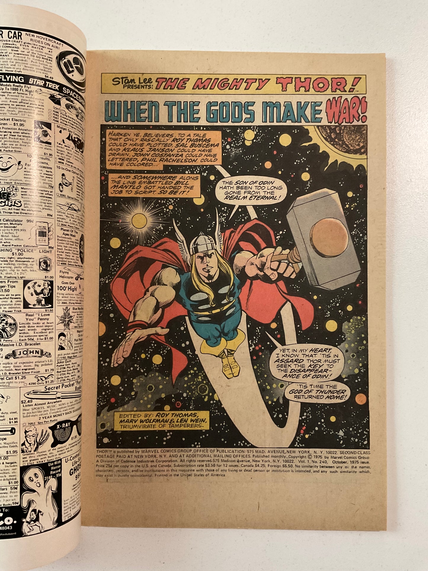 Thor (1966) #240 VF- 1st Seth in Modern Age, 1st Mimir Uncle of Odin