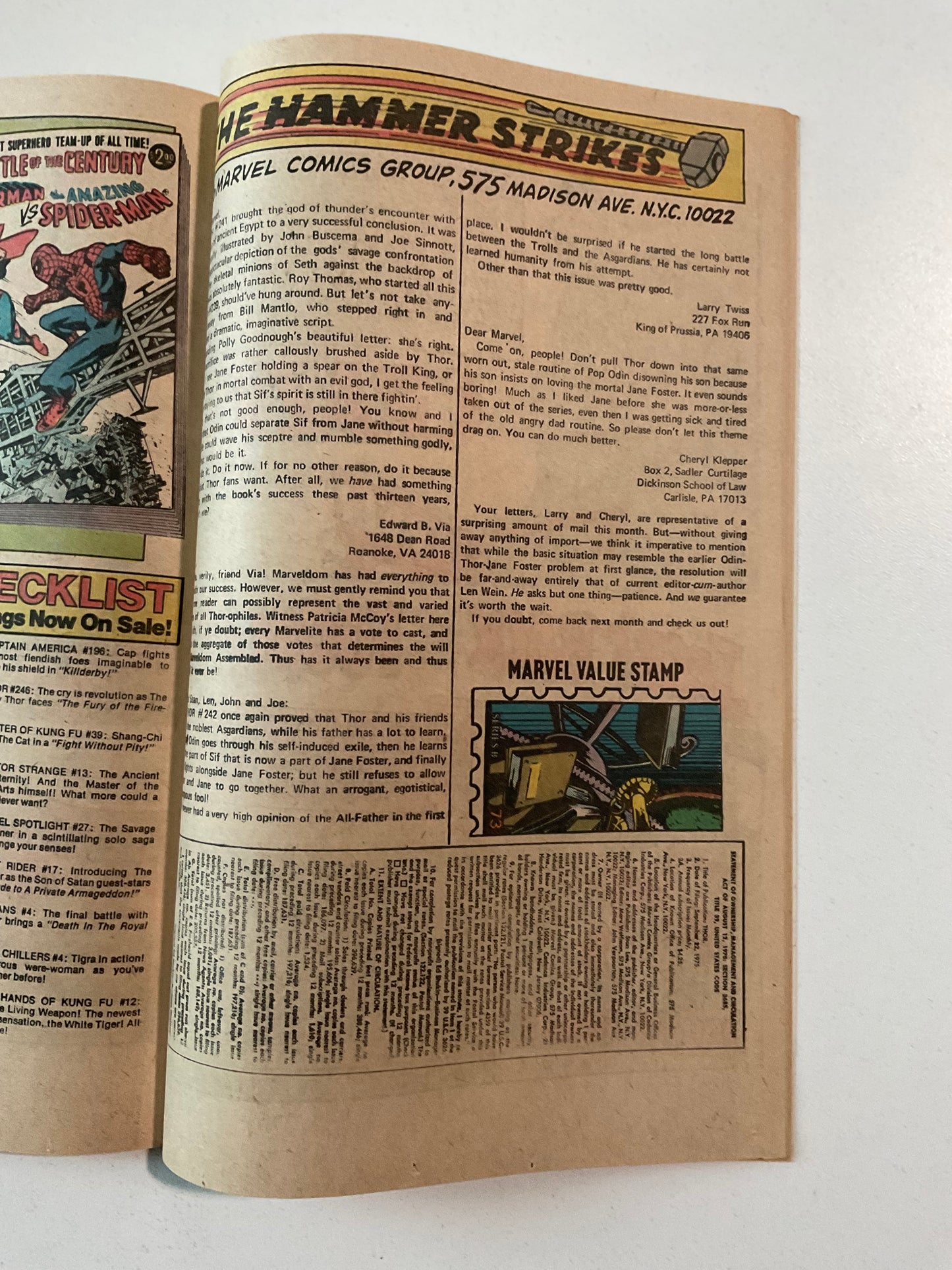 Thor (1966) #246 VF Thor Battles Firelord MVS INTACT