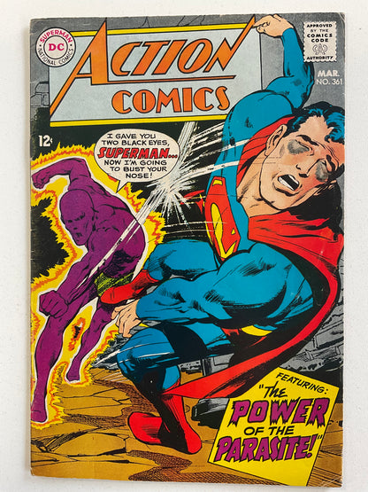 Action Comics (1938) #361 VG 2nd Parasite Appearance